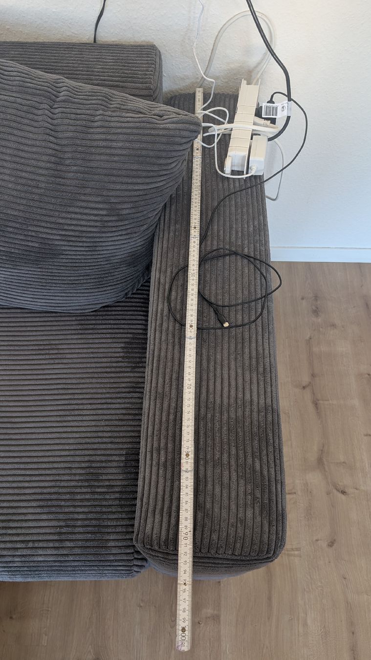 Sofas: Graues Cord Ecksofe – D'occasion à Bremgarten AG par Tabea1108 2