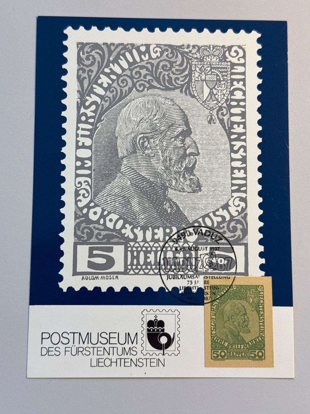 Tutti i francobolli: 1987 Erste Briefmarke Liechtenstein – Usato da Küssnacht am Rigi venduto da POSTOMASTER