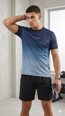 Coole Sommer T-Shirt, neuwertig, Grösse M, Blau/Grau!
