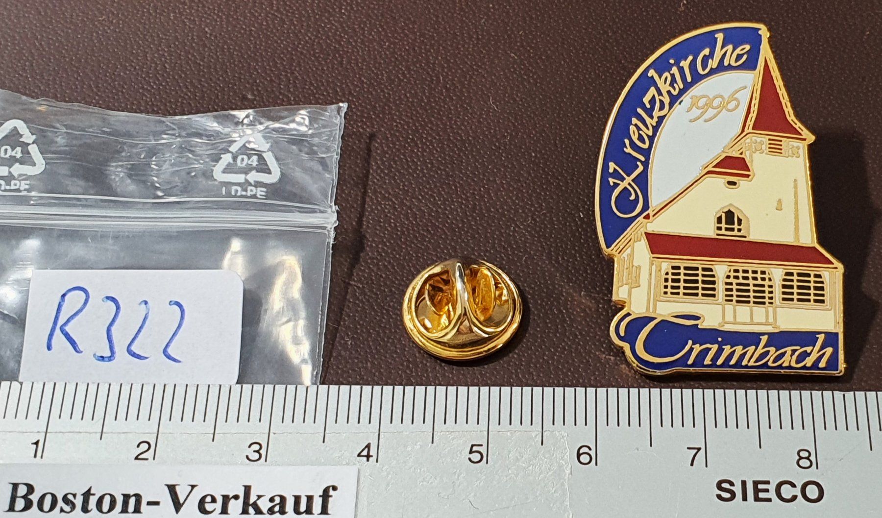 Spille & Fermagli: R322 - Pin Kreuzkirche 1996 Trimbach – Usato da Reinach BL venduto da Boston-Verkauf 1