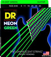 DR Electric Guitar Strings, NEON Green 09-46