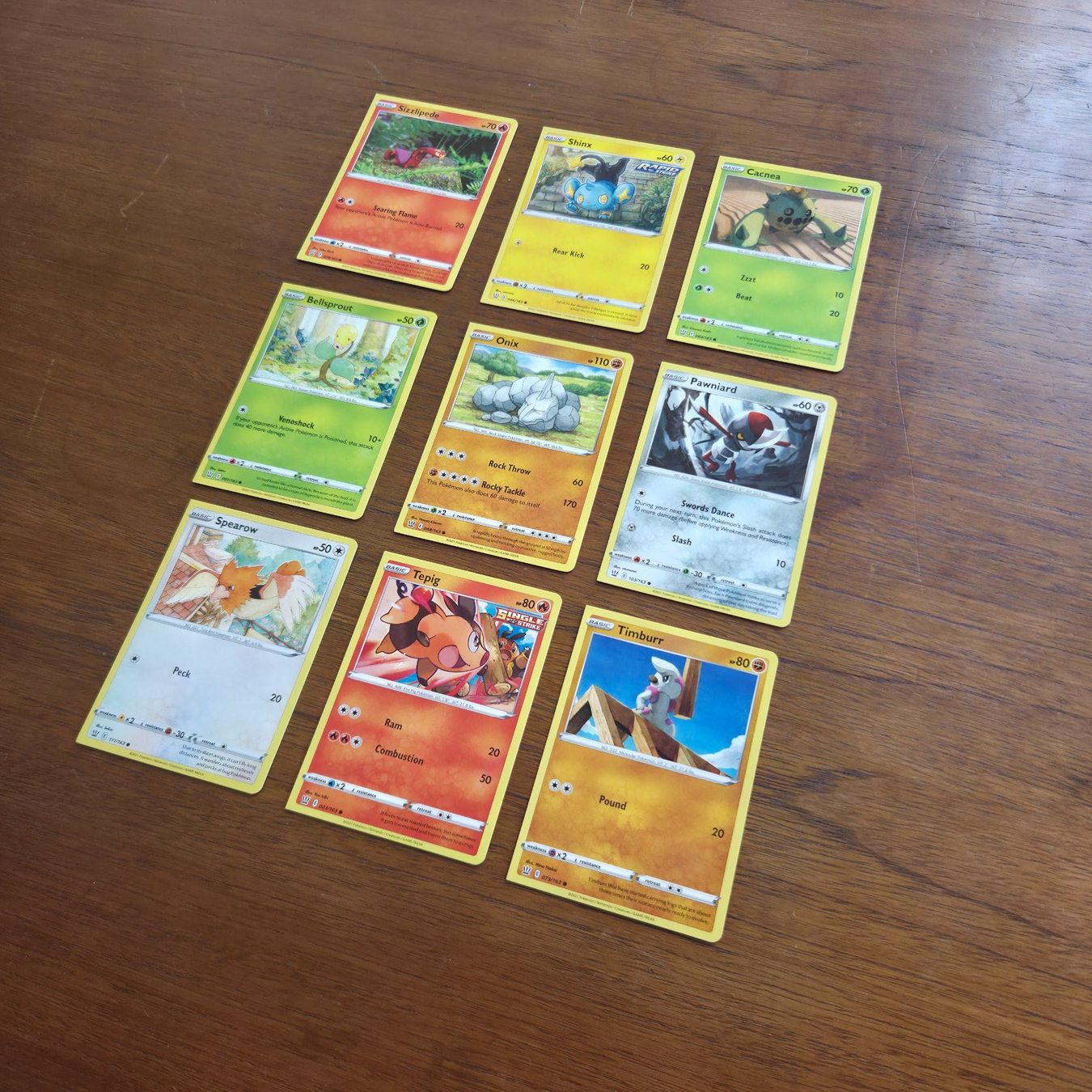 Pokémon Carte collezionabili: Pokemon Battle Styles Miscut Fehlschnitt 9 Karten – Usato da Zürich venduto da Wickeddude 1