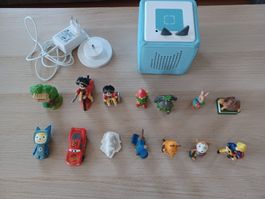 Toniebox hellblau mit 14 Figuren und Ladegerät