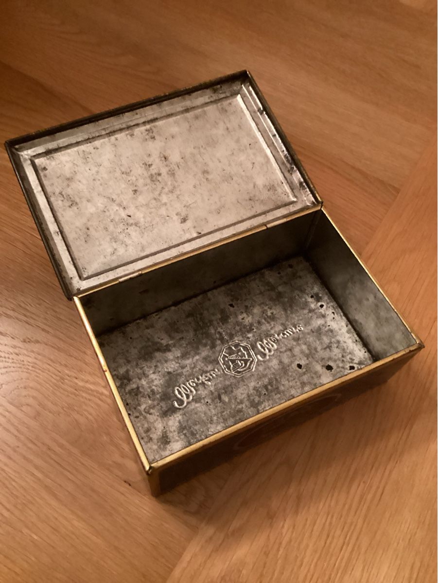 Barattoli: Vintage Süsswaren Blechdose "Merkur" – Usato da Rorschach venduto da curnaglia 1