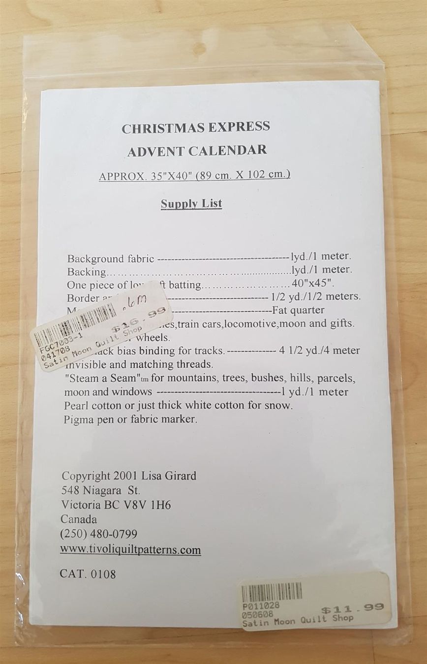 Cartamodelli: CHRISTMAS EXPRESS ADVENT CALENDER – Usato da Jona venduto da Zauberstatt 1