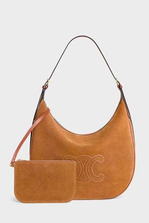 Orig. CELINE Large Heloise Triomphe Suede Bag, NP 3'300.--