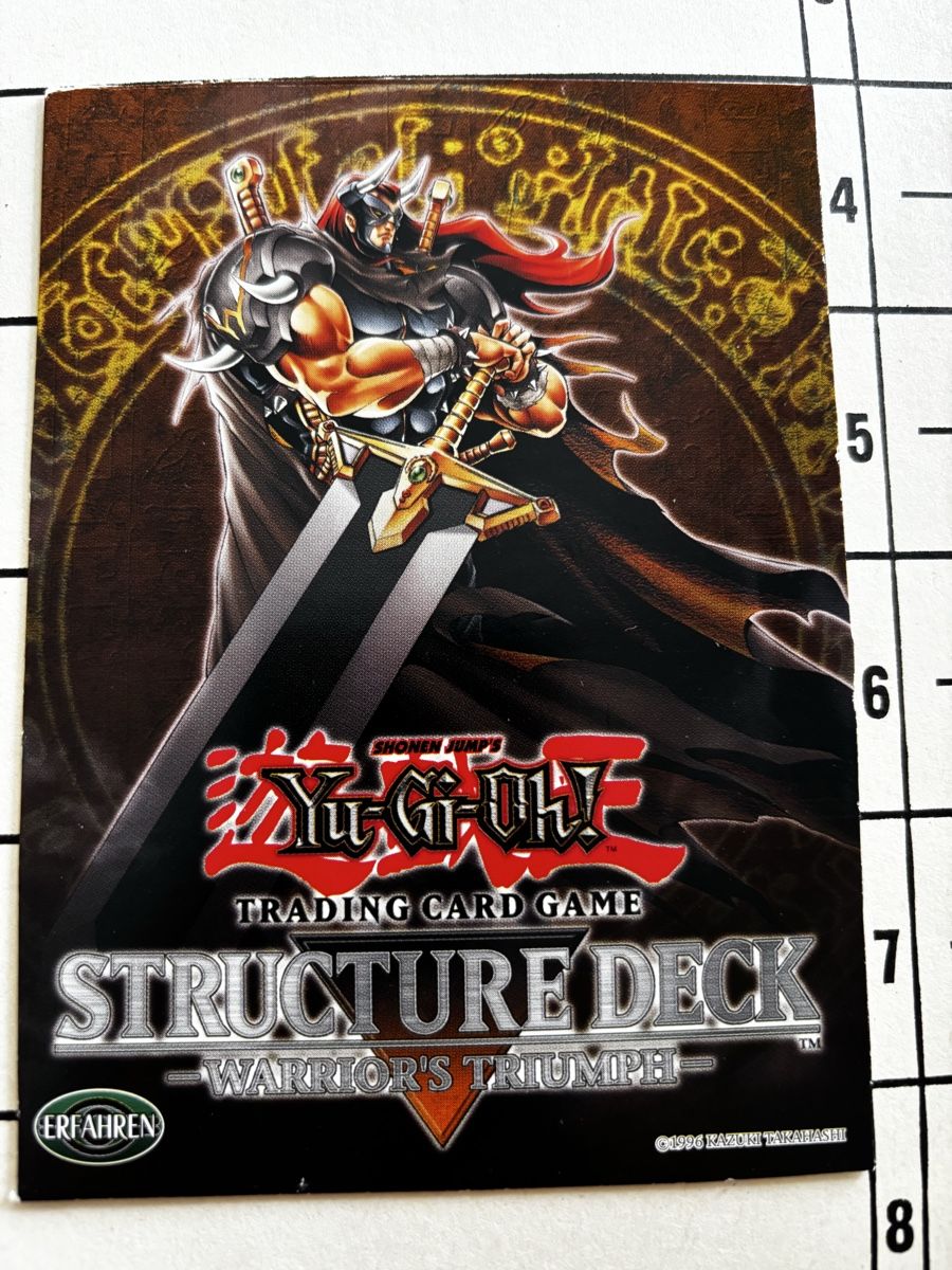 Yugioh Cartes à collectionner: Yu-Gi-Oh! Karten Sammlung - Warrior's Triumph Structure Deck – Neuf (Voir description) à Uznach par Vintage2022.