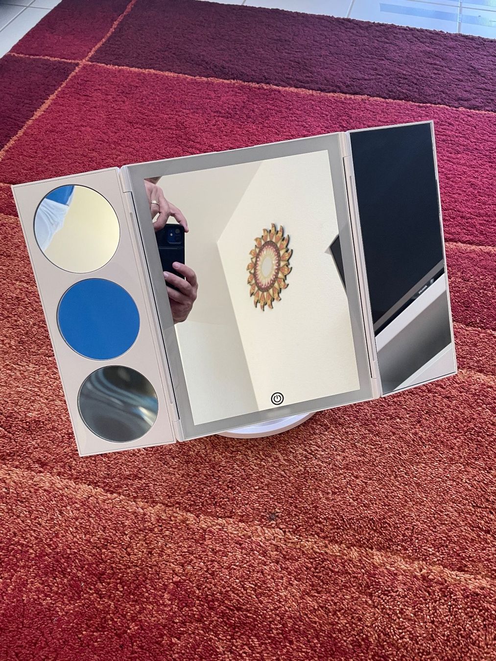 Specchi: Make-up Spigel mit LED-Licht, 3-teilig, klappbar – Usato da Oensingen venduto da marijadavide