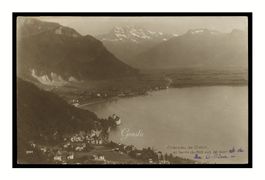 CHÂTEAU DE CHILLION - 1923 "Vus de Glion"