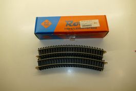 Roco H0: 9xgebogenes Gleis R2/30°