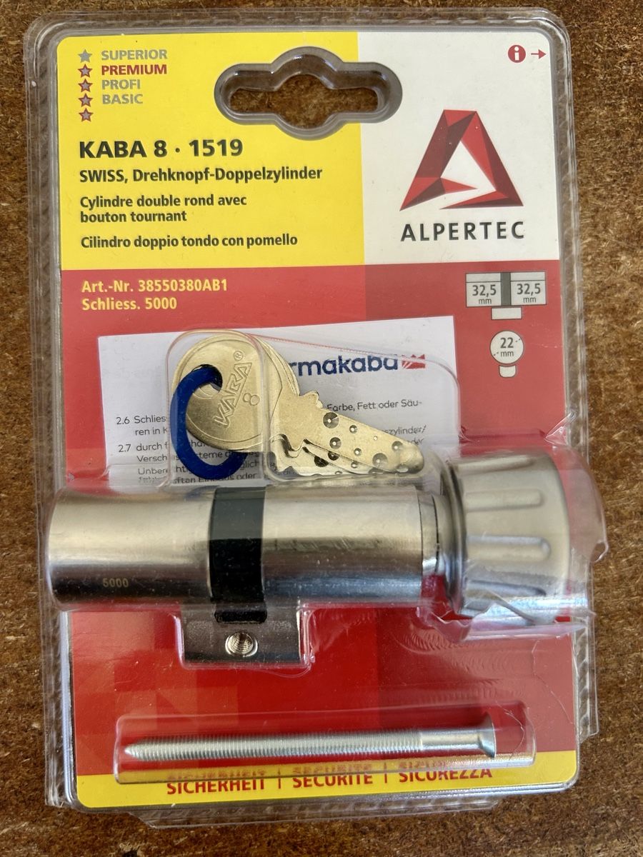 Kaba Altri prodotti elettronici: Cylindre double KABA 8-1519 ferm. 5000 neuf – Nuovo (secondo la descrizione) da Lausanne venduto da TelmaLouise70