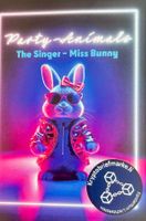 Kryptobriefmarke - "Miss Bunny", türkise Schallplatte