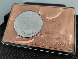 1 OZ Silber American Eagle USA 2025 in 3 OZ Münzbarren