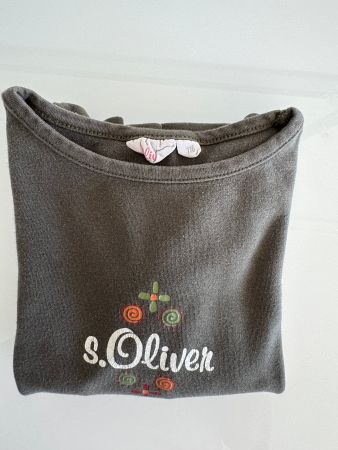 S.Oliver T - Shirt, Gr.116, Langarm, olivgrün, TOP