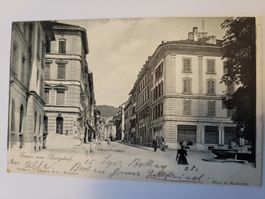 Ansichtskarte Burgdorf Schmiedengasse gelaufen 1901 Box1