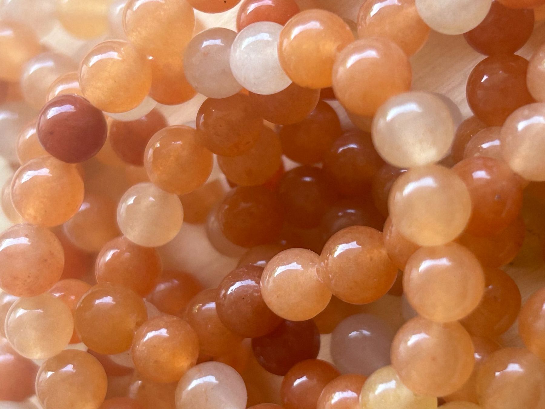 Minerali & Pietre curative: Strang echte rote Aventurin beads 6 mm – Nuovo e nell'imballaggio originale da Niederrohrdorf venduto da Ytobi 2