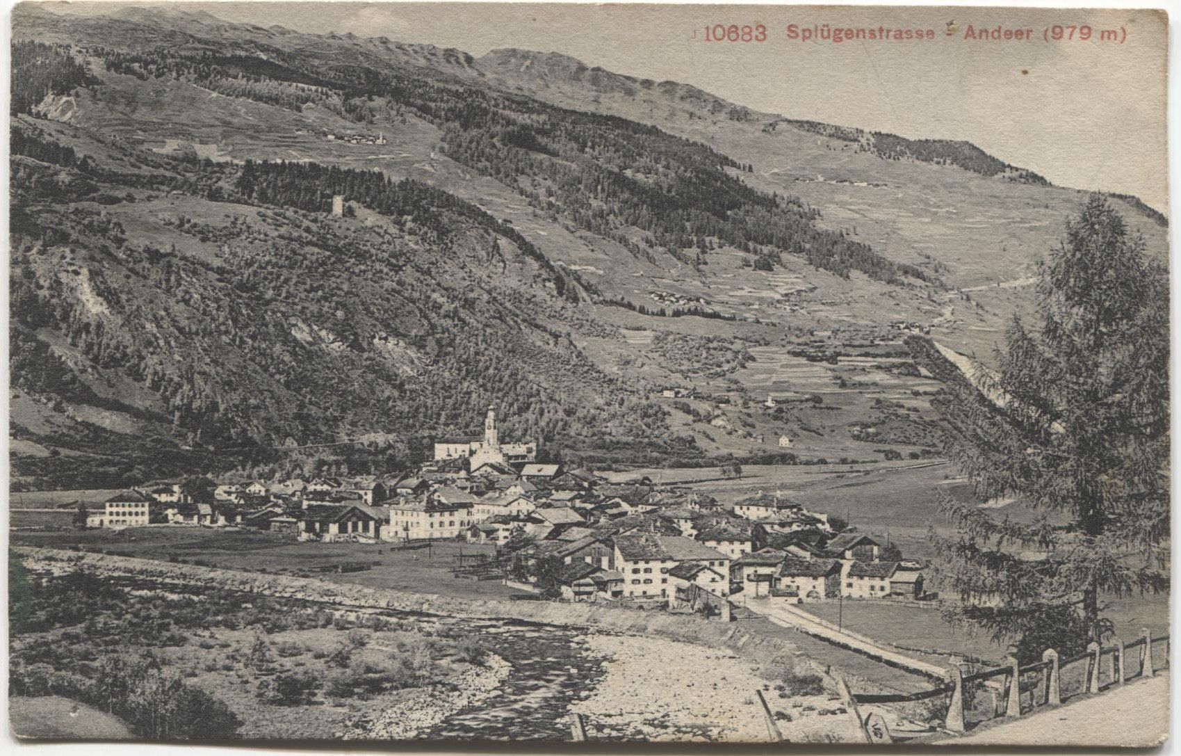 Cartoline postali: ANDEER GR 1909 – Usato da Rothrist venduto da Clanx