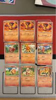 Pokemon Karten Set Feuer Typ japanisch neuwertig 9stk 🔥 NM 