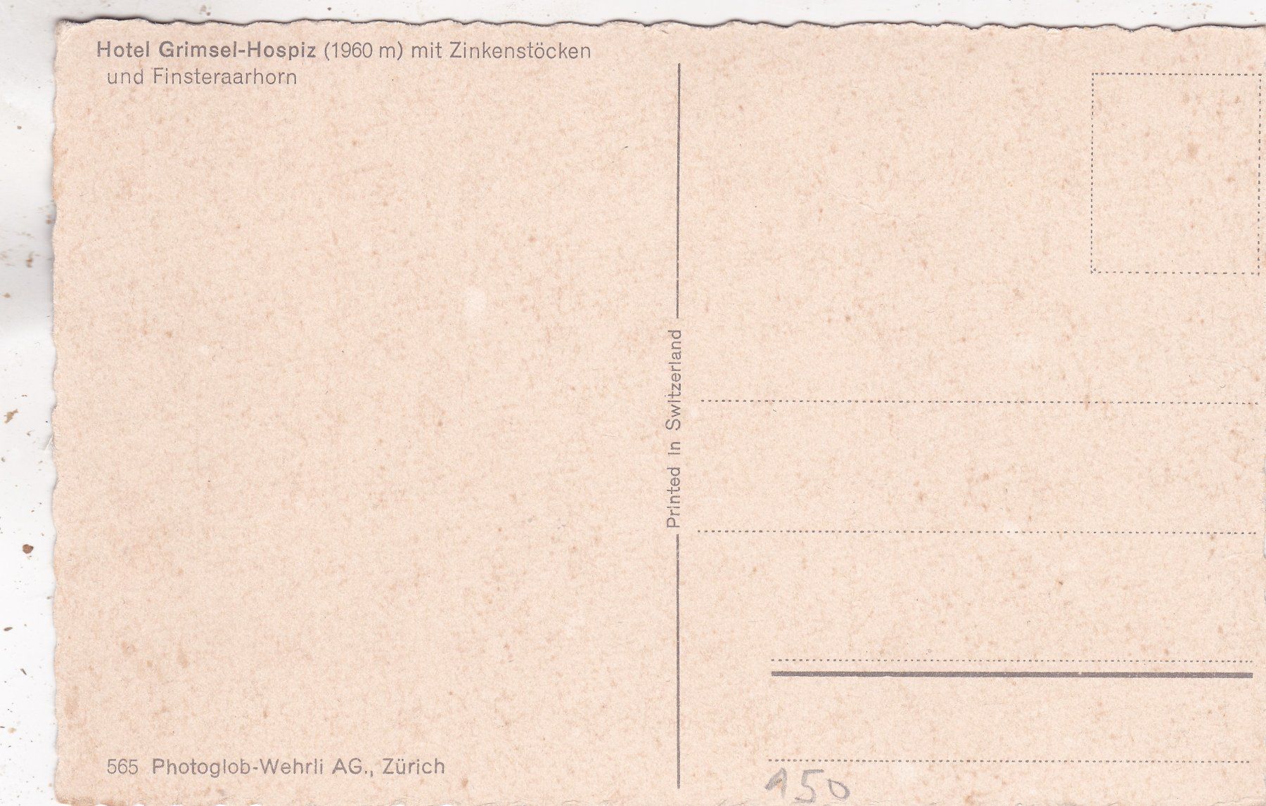 Cartes postales: Grimsel Hospiz – D'occasion à Herisau par Lisegrat2008 1