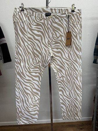 MDC Damen Golfhose Zebra Taupe/Weiss Gr. 46  Neu