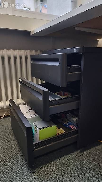 Banconi: Designer Rollcontainer für Büro, schwarz – Usato da Basel venduto da abalou98_secondhand 6