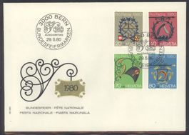 1980, Pro Patria, FDC