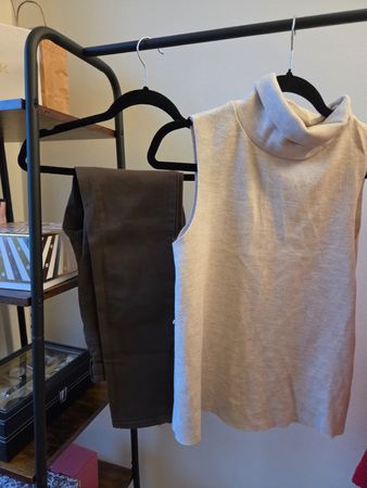🤍 Zara Rollkragen-Top + Hose Gr. S/38 ✨  Schönes Zara Set