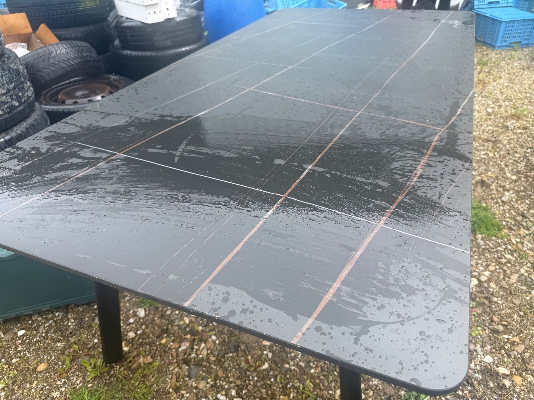 Tavoli: Schöner Marmor Esstisch, Gartentisch, Bürotisch – Usato da Cham venduto da cengo_ag 2
