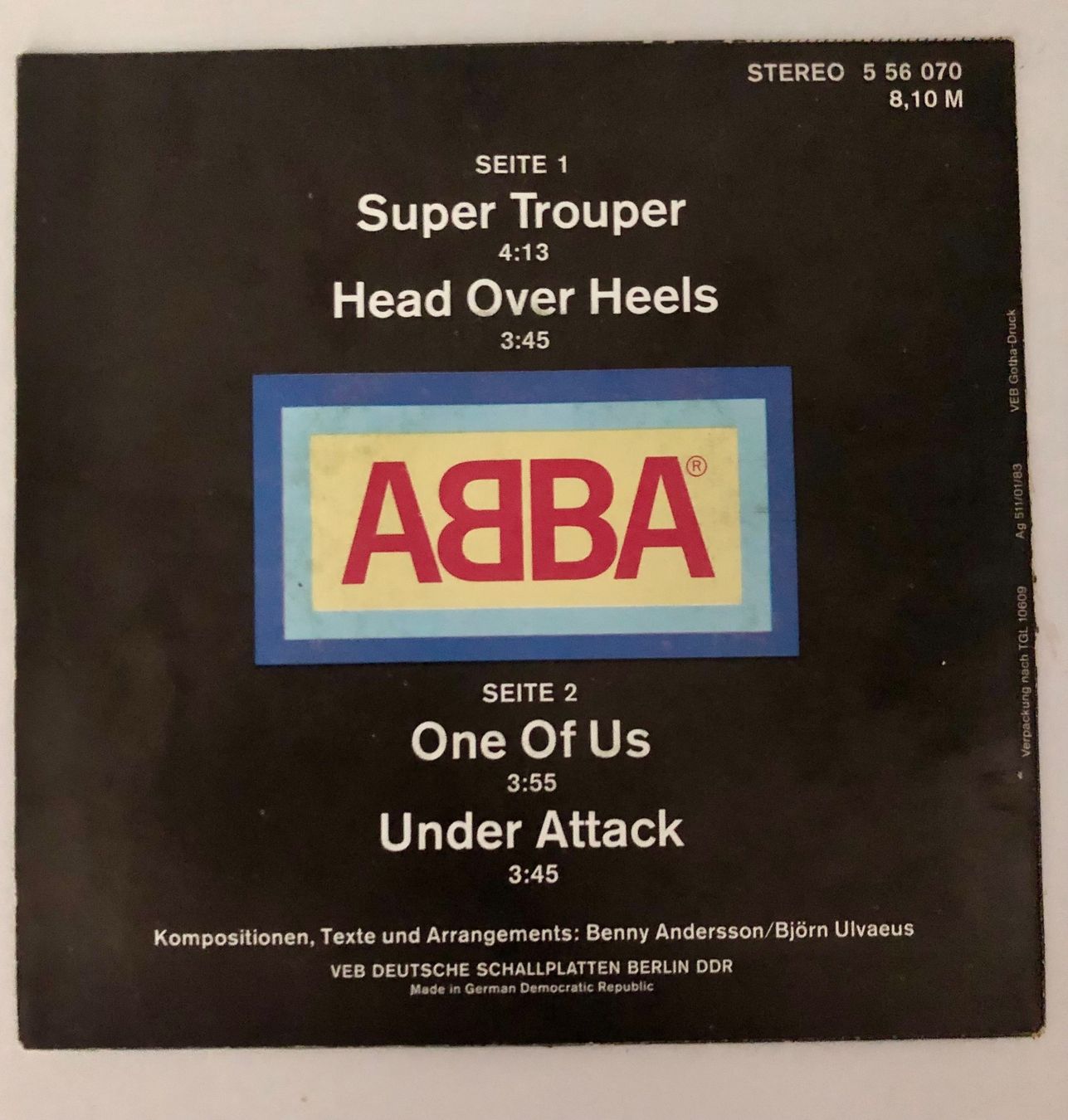 Vinyles: ABBA Super Trouper 4-Track Single Vinyl Original – D'occasion à Wettingen par ABBA-Retro 1