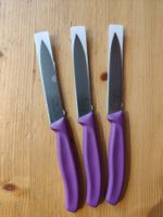 Victorinox Steak-Messer ohne Wellenschliff 3 Stück,  Violett