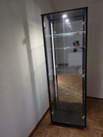 Vitrinen schrank Glas schwarz mit Beleuchtung