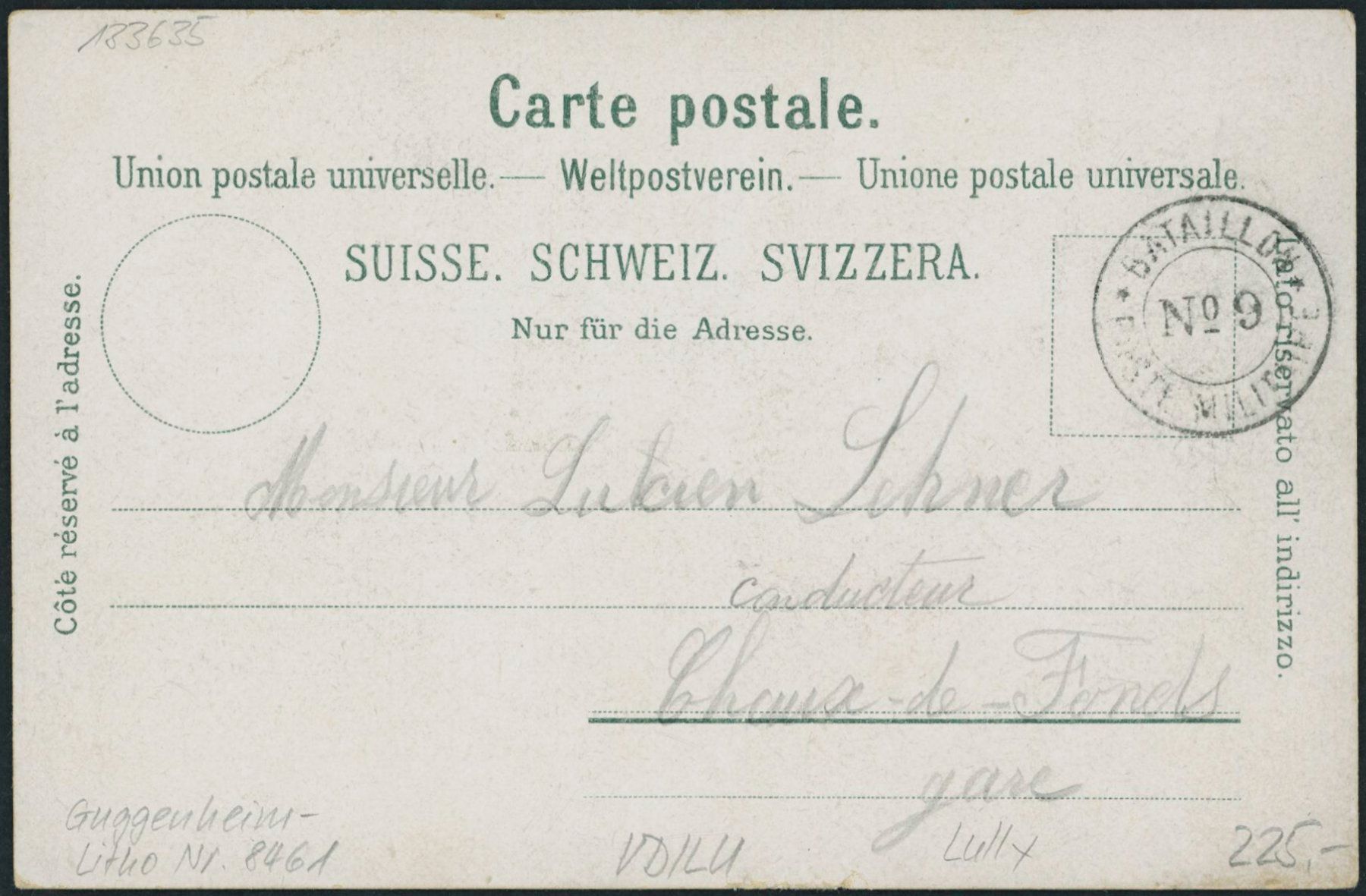 Cartoline postali: VD Lully - Litho – Usato da Schindellegi venduto da Jonathan77 1