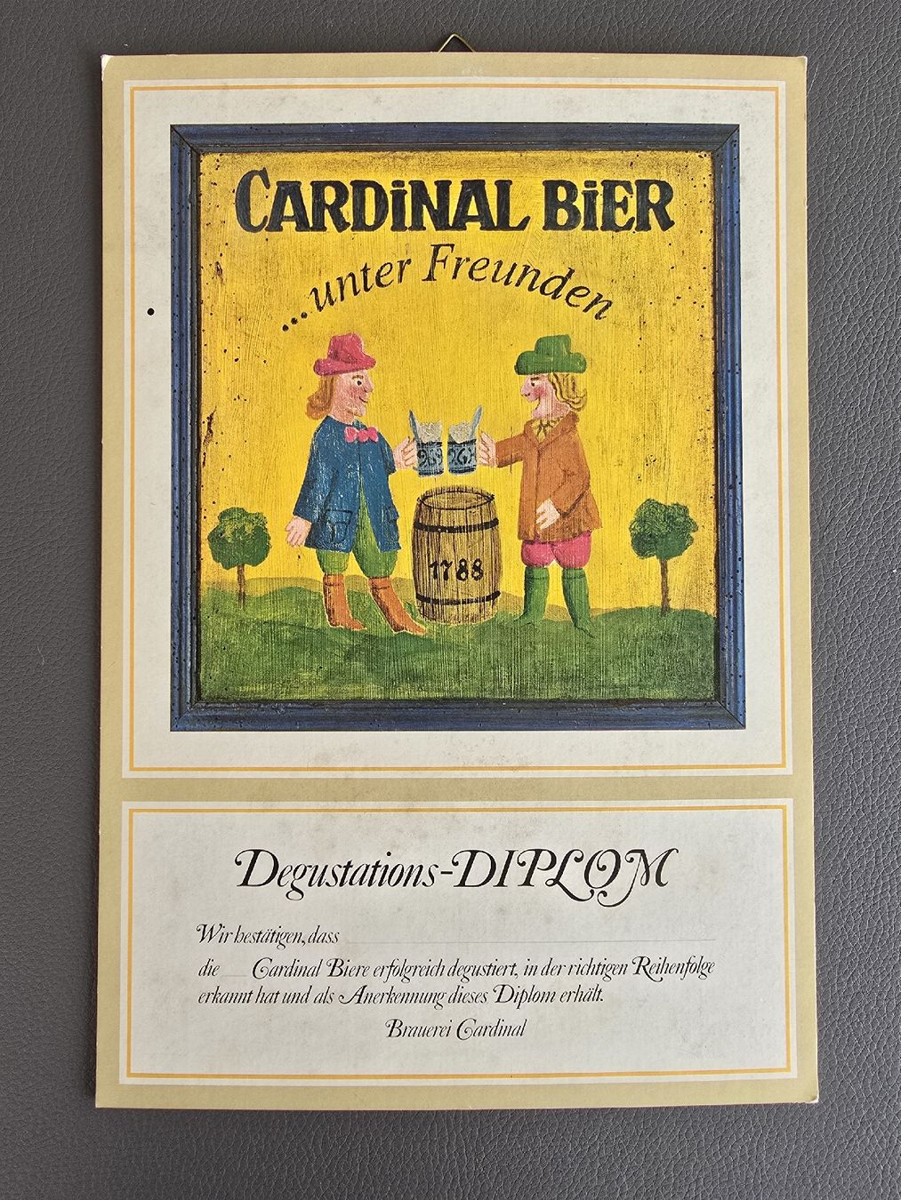 Poster & Bilder: Cardinal bier Fribourg Diplom – Gebraucht aus Cormagens von Belzebut