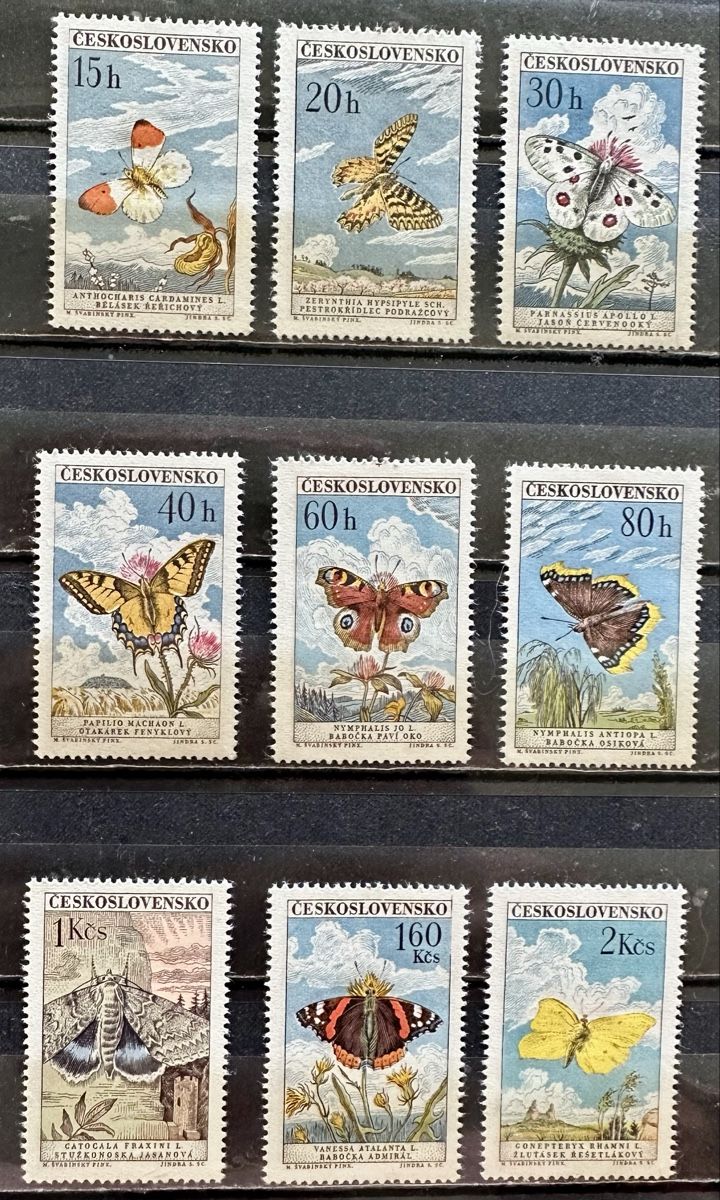 Alle Briefmarken: Tschechoslowakei / Schmetterling  – Neu (gemäss Beschreibung) aus Duebendorf von Fczfanrobi