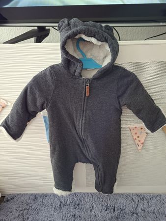 Baby Strampler mit Bärenohren, Gr. 62