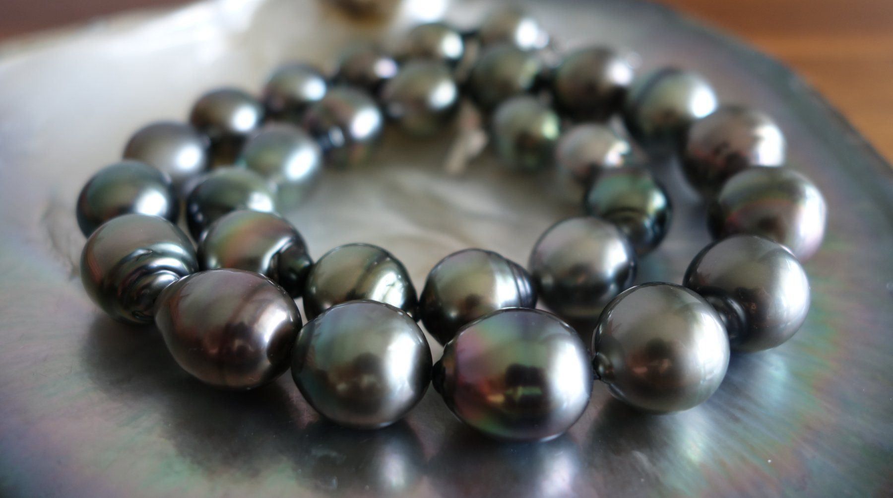 Catenine: Tahitiperlencollier, Barockform 12-14mm – Nuovo e nell'imballaggio originale da Rümlang venduto da 21f 1