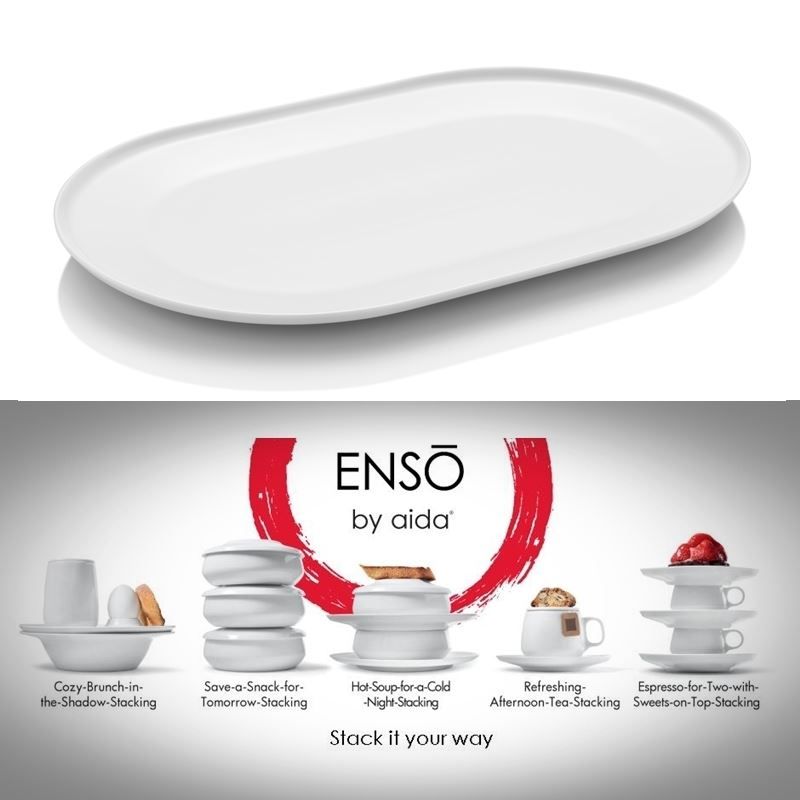 Piatti: ENSO Teller Oval, 35x22cm – Nuovo e nell'imballaggio originale da Wettingen venduto da kochshop 1