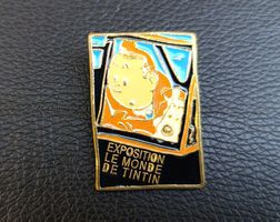 Pin's Rare - Exposition Le Monde de Tintin - L'Île Noire