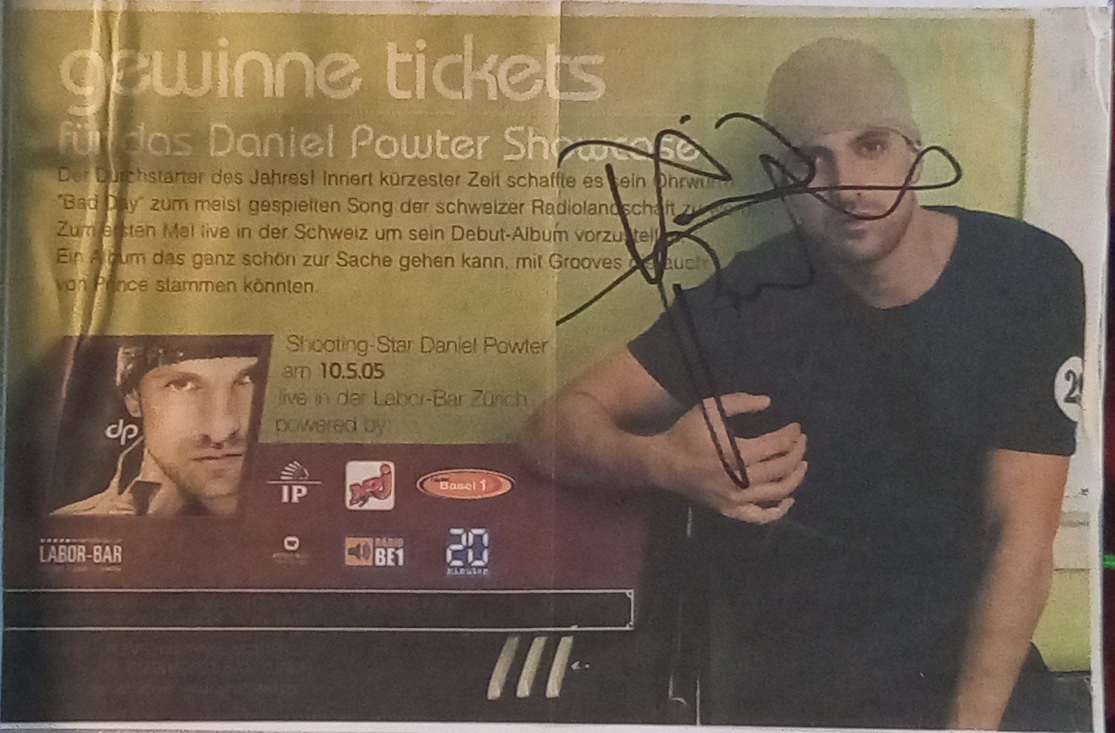 Autogramme: Daniel Powter Autogramm signiert Bild 15x21cm – Gebraucht aus Bischofszell von Gottselig