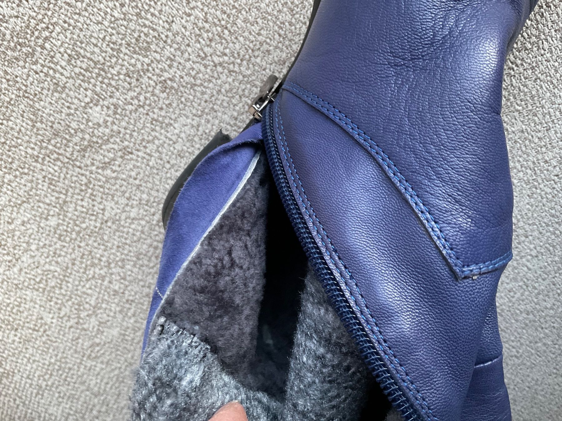 Damenschuhe: Leder Stiefel Gr 37 violett – Gebraucht aus Urdorf von alda02 9