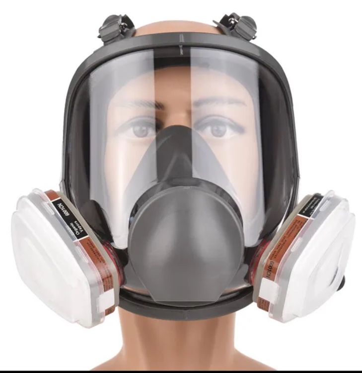 Atemschutzmasken Filter – 4 Stück Aktivkohle-Filterkartuschen, Für Profi-Gasmasken, Lackiermasken, 7x7x3 Cm, Für Staub, Dämpfe