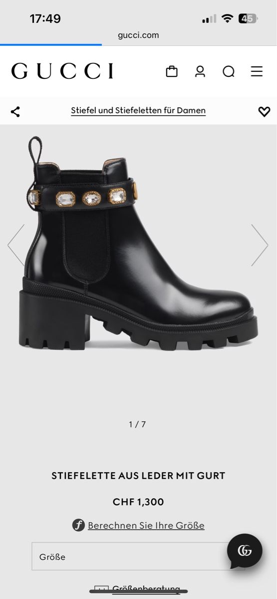 Damenschuhe: Gucci Stiefeletten Gr. 36 (35.5) – Neu (gemäss Beschreibung) aus Volketswil von Chantsch