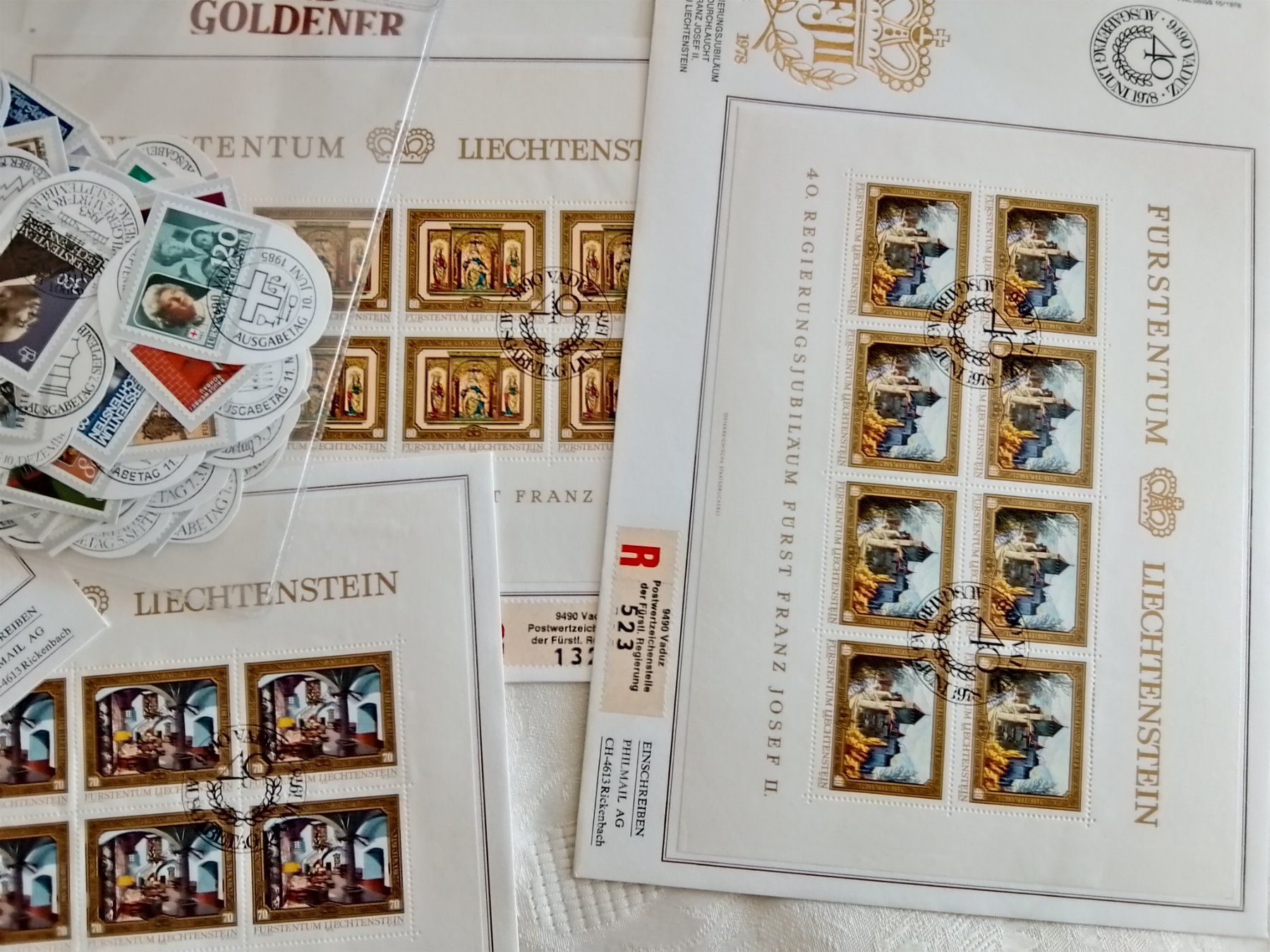 Couverts & Versandtaschen: 9 Buste originali Liechtenstein Raccomandata – Neu (gemäss Beschreibung) aus Porza von alba55 4