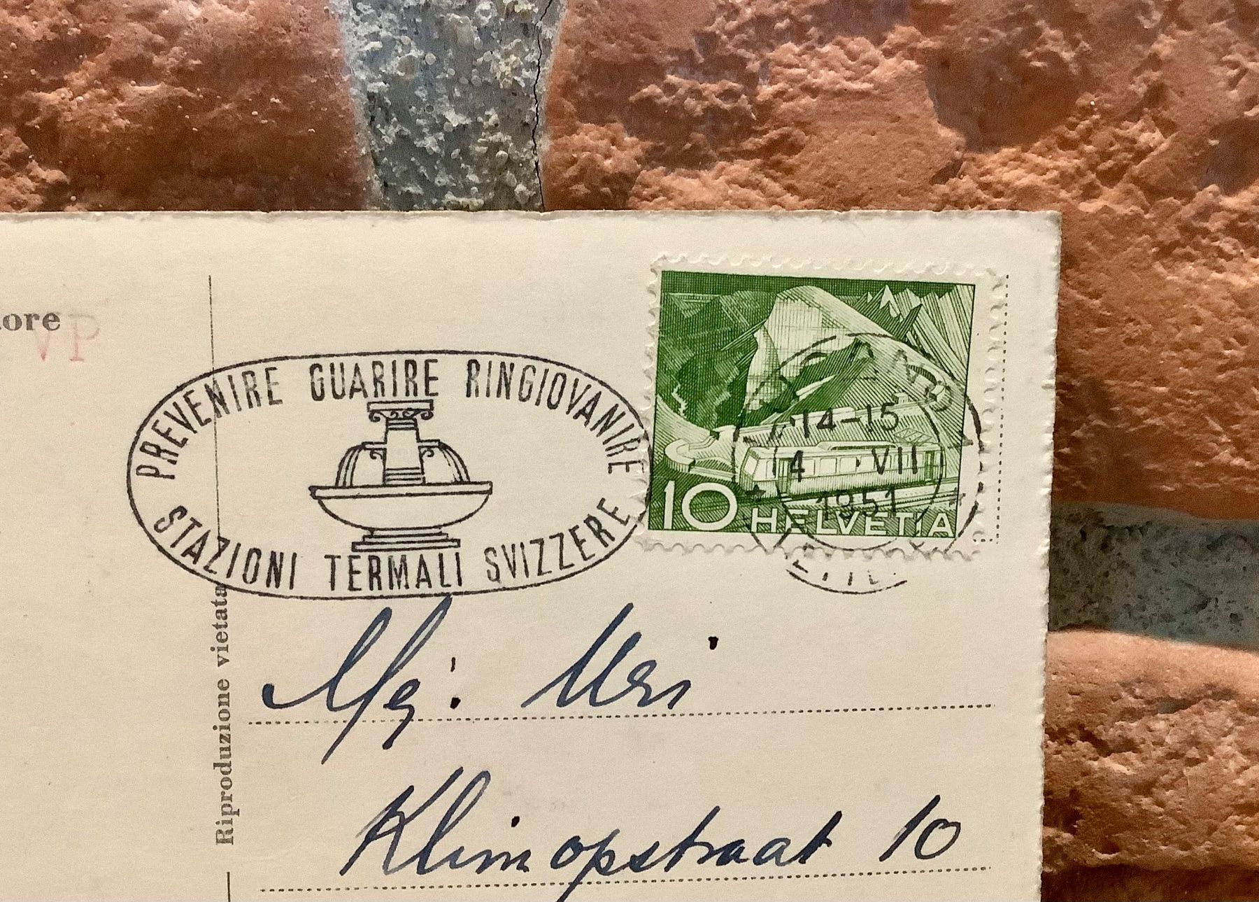 Cartoline postali: 1951 - LUGANO Panorama e Monte S. Salvatore – Usato da Root venduto da ENGLAND-TREASURES 3