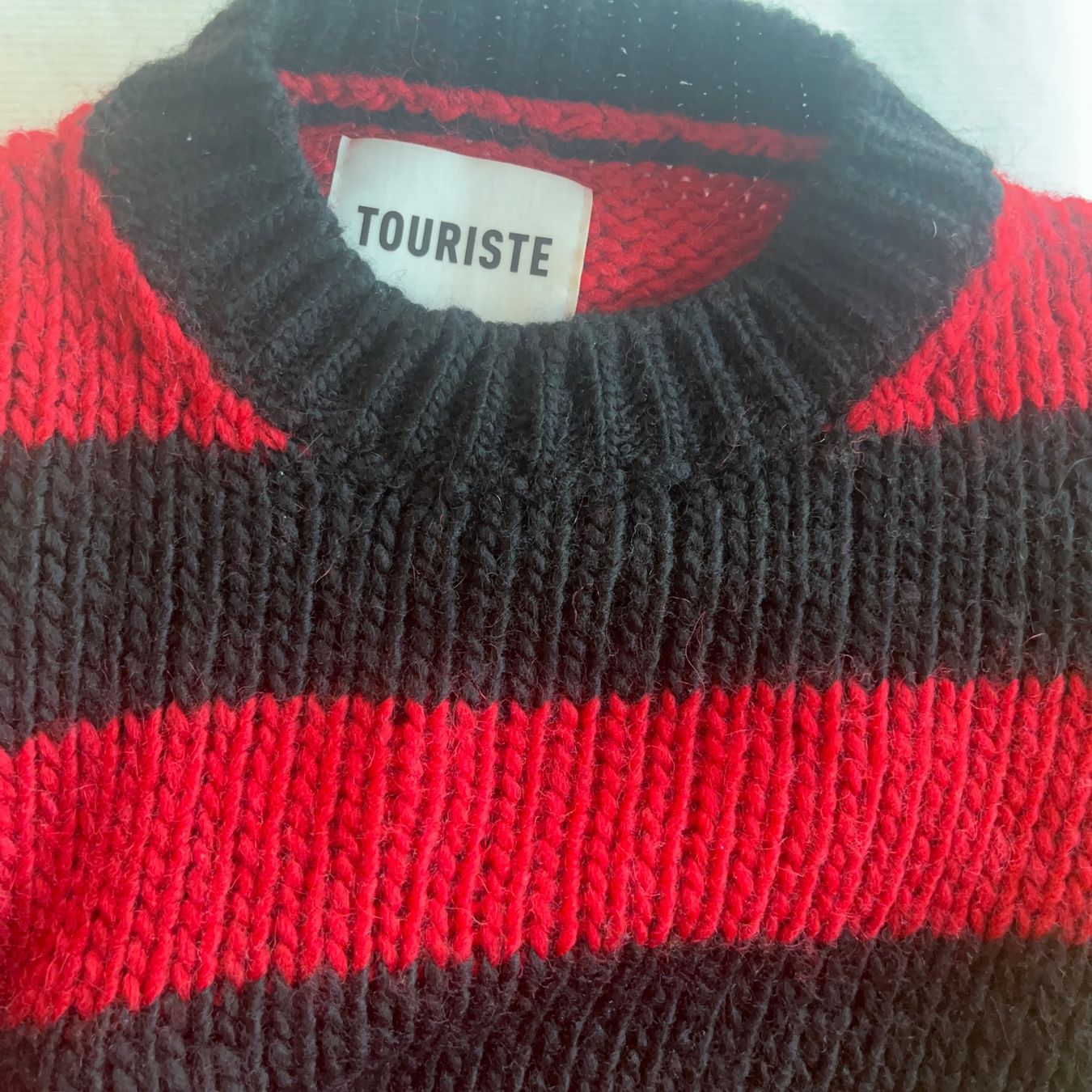 Pulls & Sweat-shirts: Pullover gestrickt rot schwarz gestreift akzeptabel – D'occasion à Horw par Pem1278 3