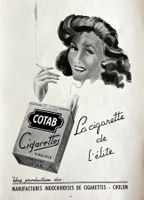 Cotab Cigarettes - Alte Werbung / Ancienne publicité 1950