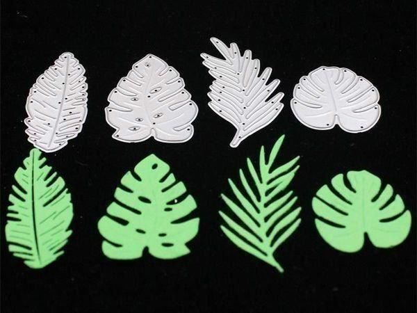 Schablonen: BLÄTTER 4-TEILIG STANZSCHABLONE – Neu und originalverpackt aus Affoltern am Albis von scrapbooking