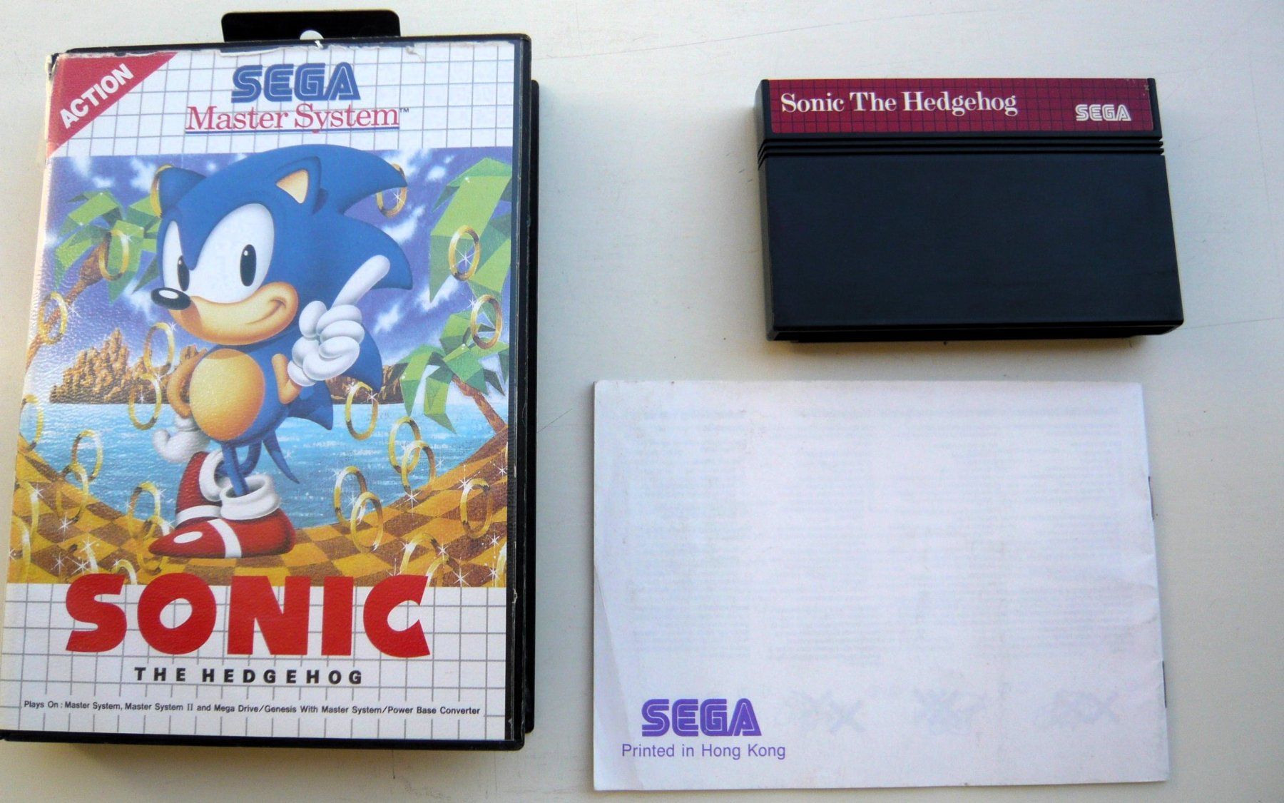 Sega Giochi: SEGA Master System : Sonic 1 the Hedgehog, 1991, CIB – Usato da Onex venduto da Jaguar1986 2