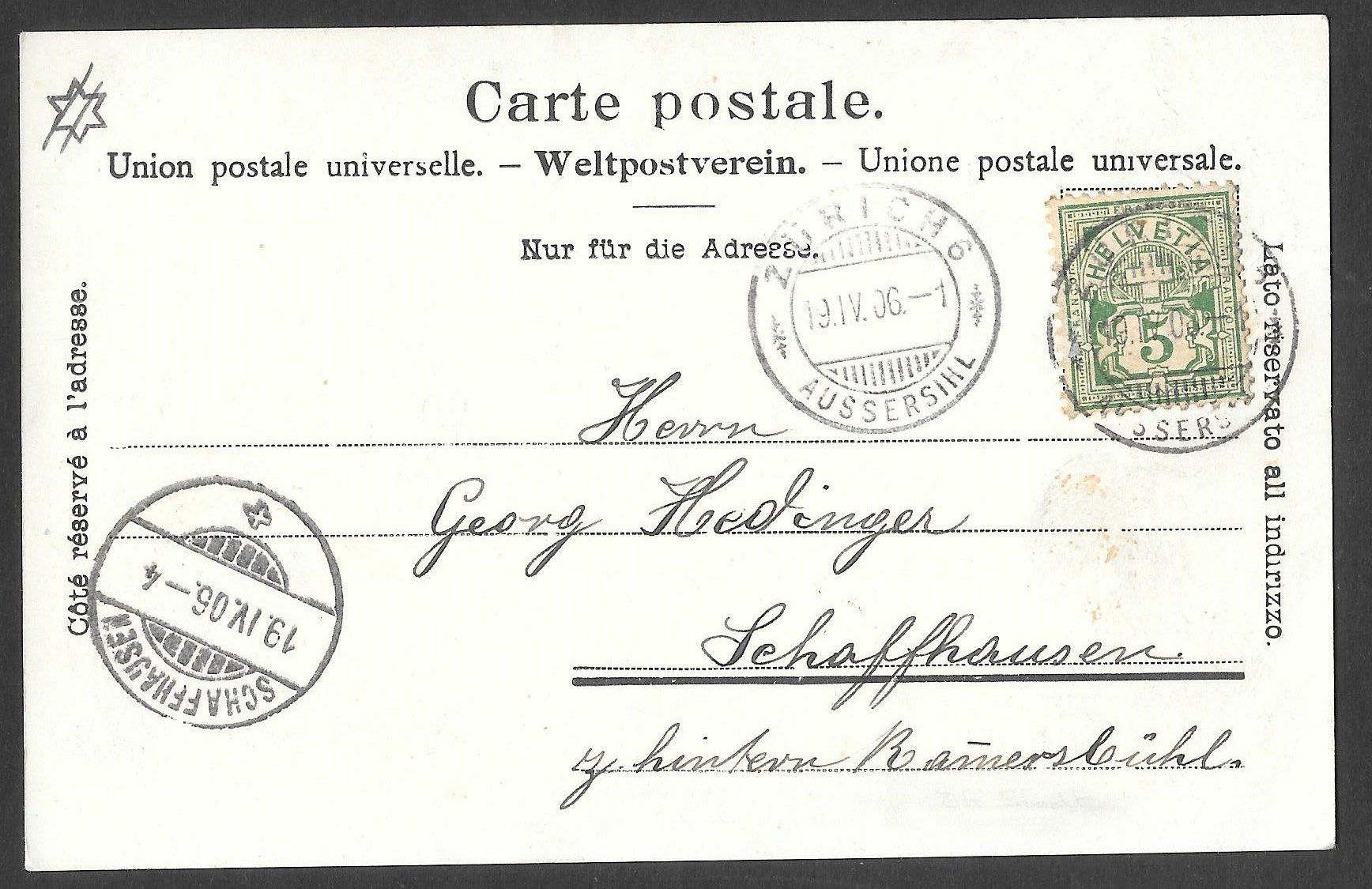 Cartoline postali: Zürich Enge Kirche – Usato da Olten venduto da clotaldi 1