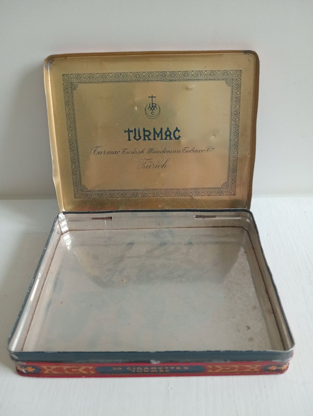 Dosen: Alte Vintage Blechdose Turmac Orange Zigaretten Blech Dose – Gebraucht aus Allschwil von Evgeniia78 1
